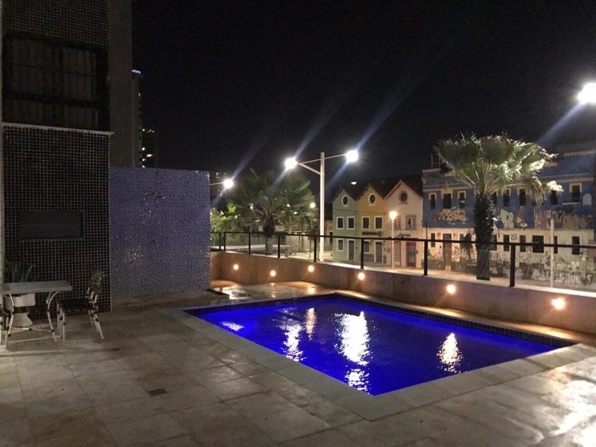 703 Lindo Flat mobiliado com vista lateral mar na Praia de Iracema Fortaleza  Exterior foto
